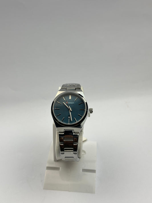 Ladies' Curren Watch – Blue Dial with Day & Date | Tick Empire
