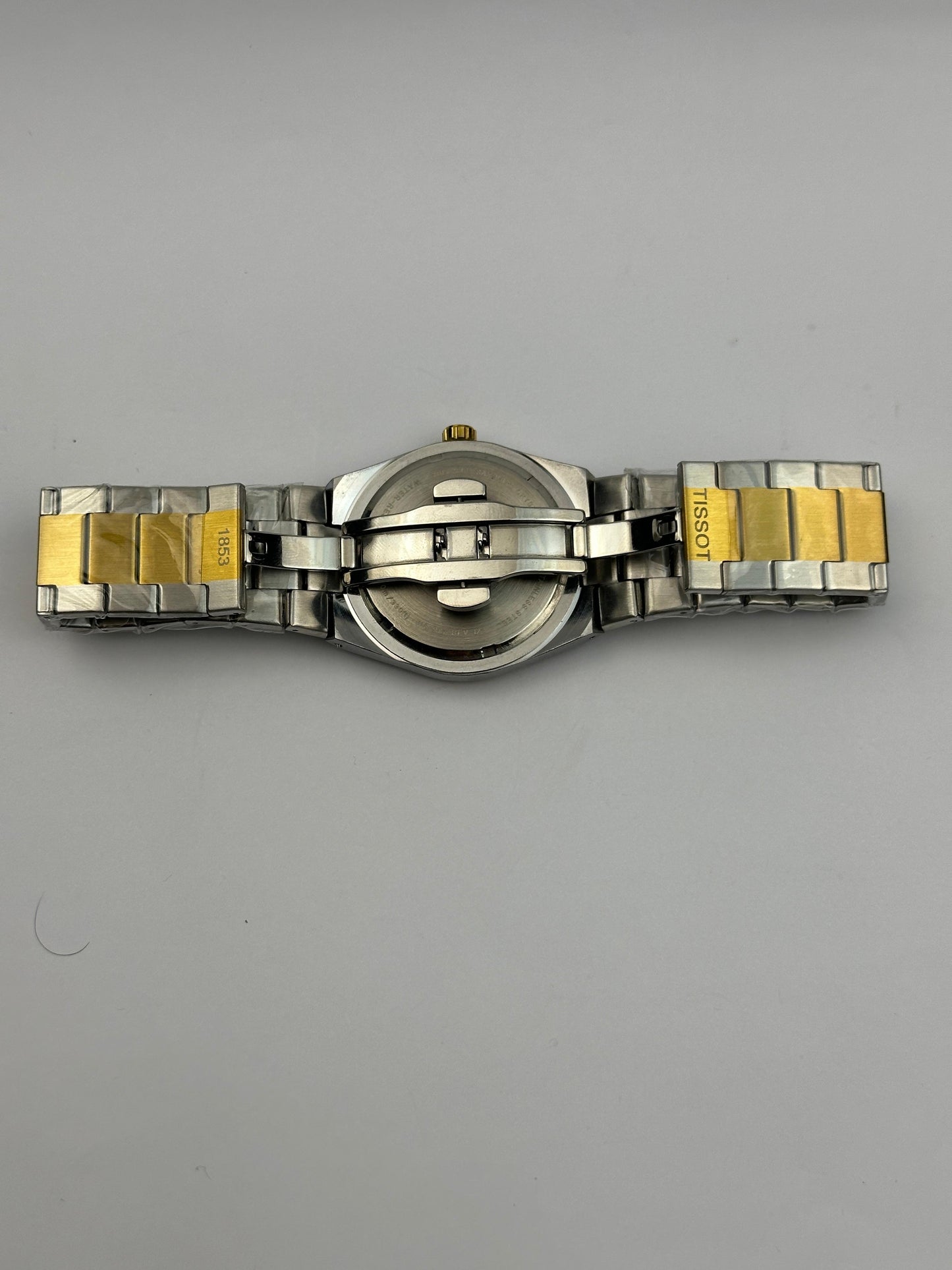 Men's Tissot Two-Tone Stainless Steel Watch – White Dial with Date | Tick Empire