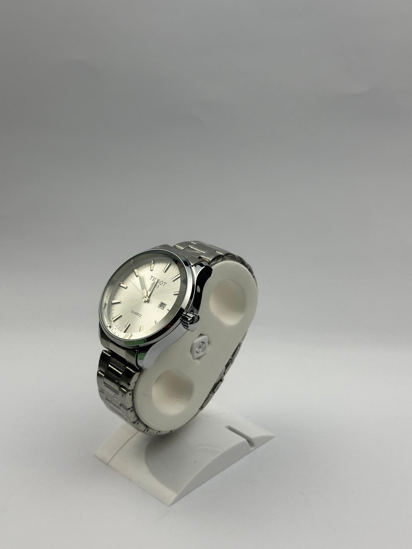 Men's Tissot Quartz Watch – Silver Dial with Date | Tick Empire