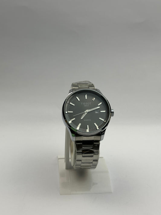 Men's Tissot Quartz Watch – Black Dial with Date | Tick Empire