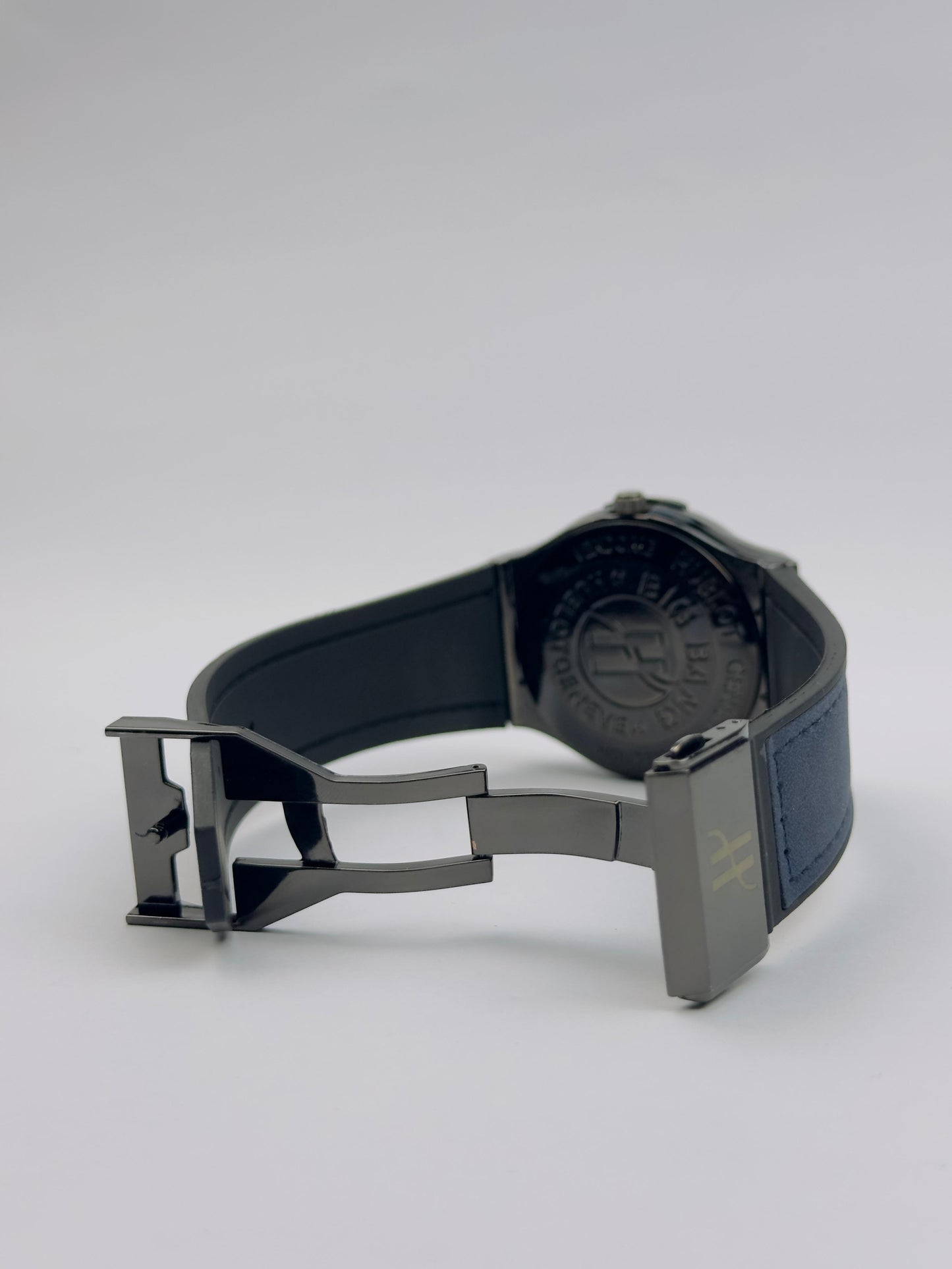 Men’s Hublot Chronograph Watch – Gunmetal with White Dial | Tick Empire