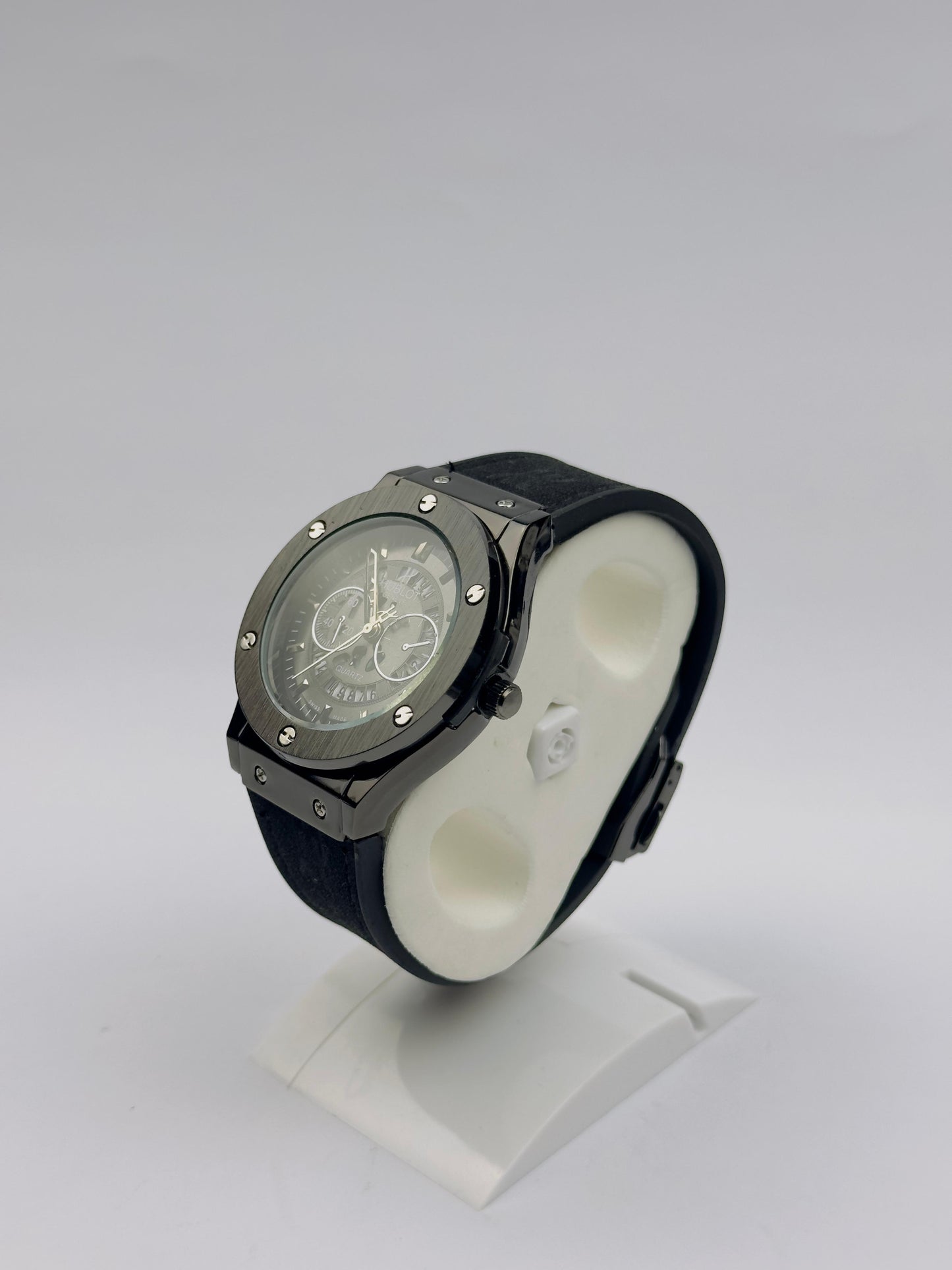 Men’s Hublot Chronograph Watch – Gunmetal with Dark Dial | Tick Empire