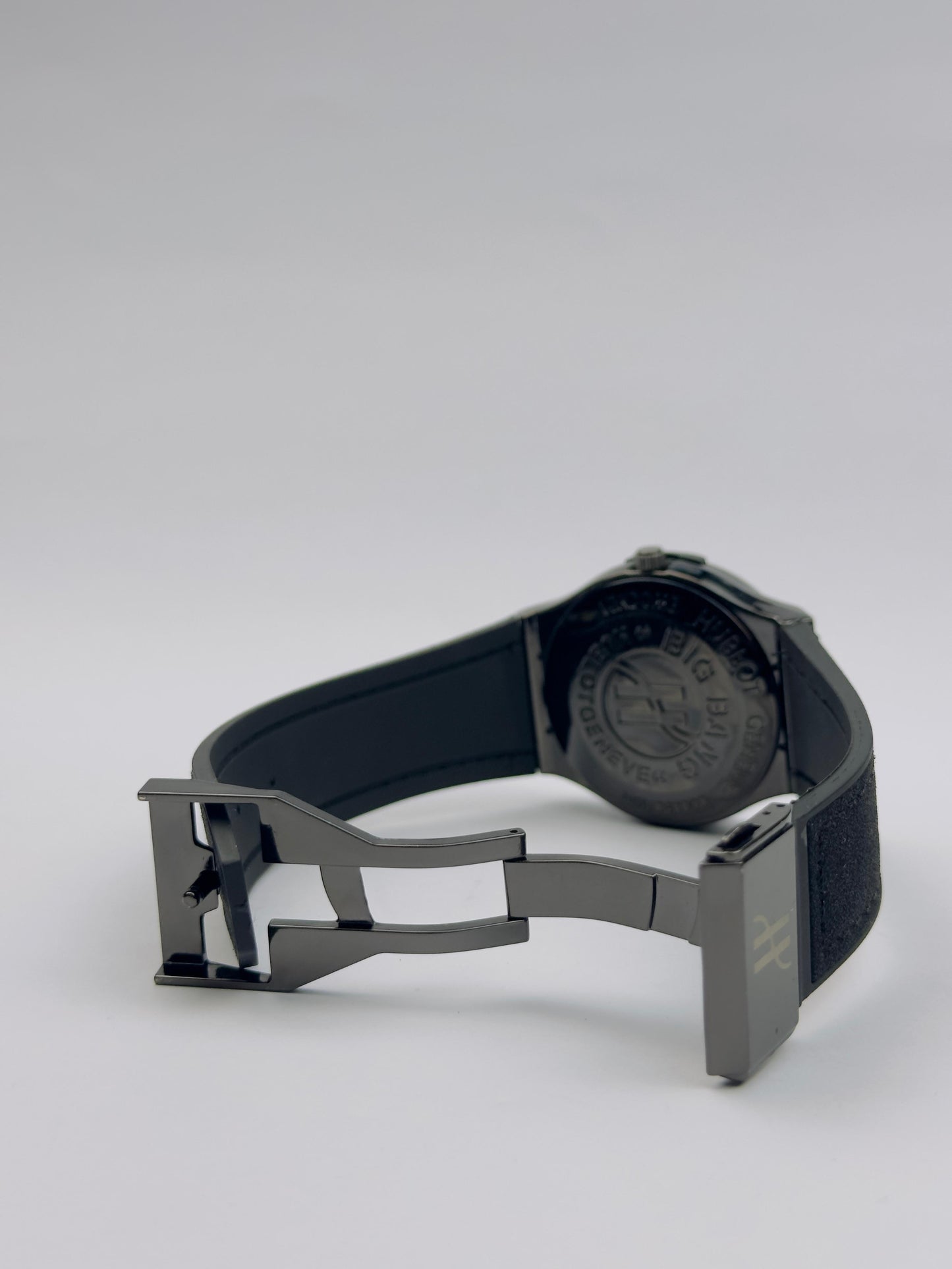 Men’s Hublot Chronograph Watch – Gunmetal with Dark Dial | Tick Empire