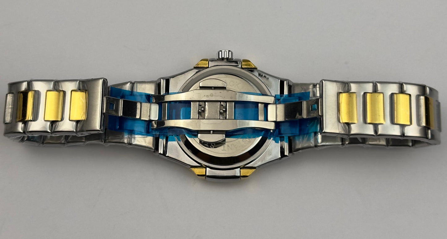 Men’s Patek Philippe Two-Tone Stainless Steel Watch – Black Dial Nautilus Style | Tick Empire