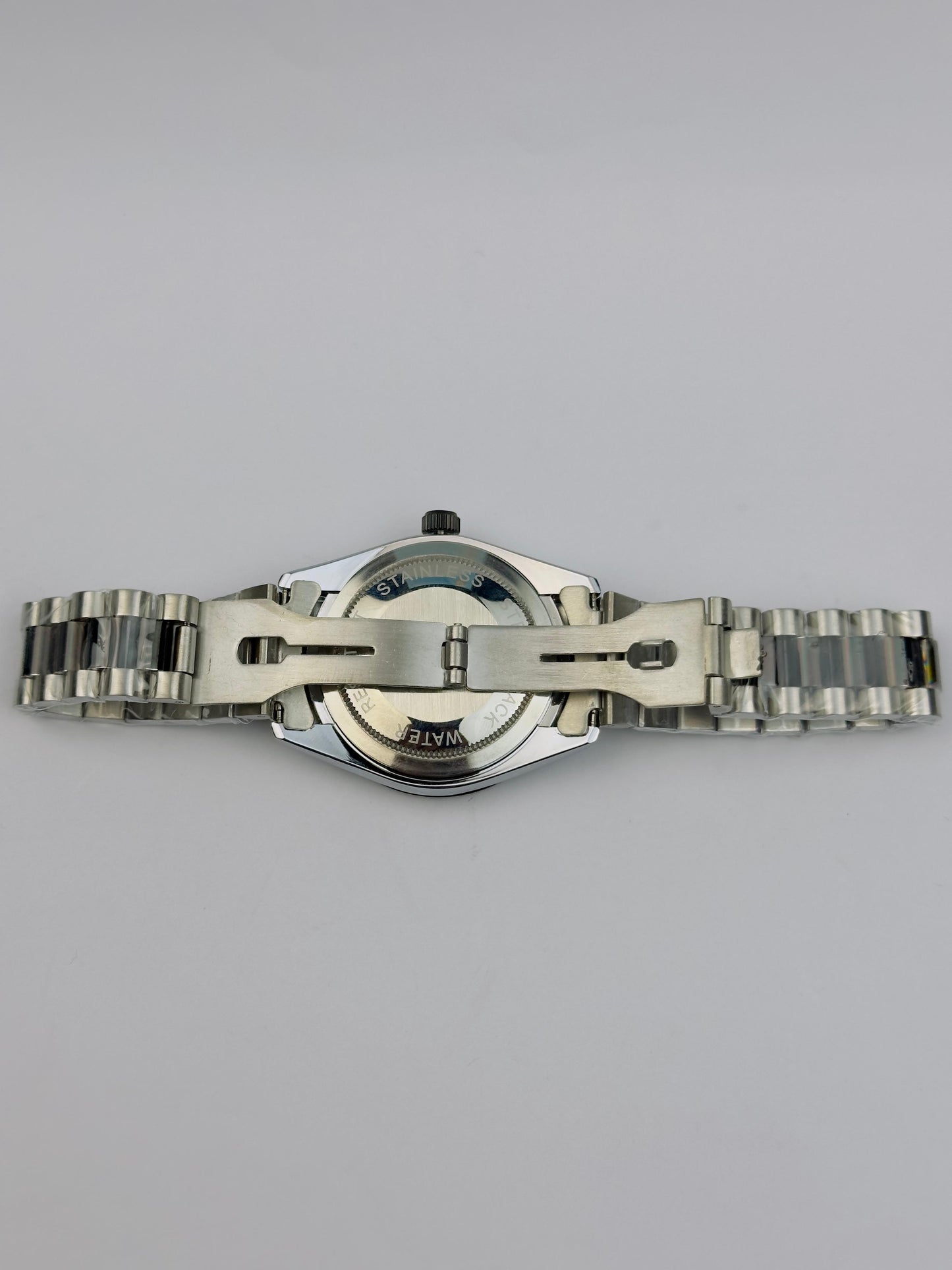 Men’s Rolex Stainless Steel Watch – Gray Diamond Dial | TickEmpire