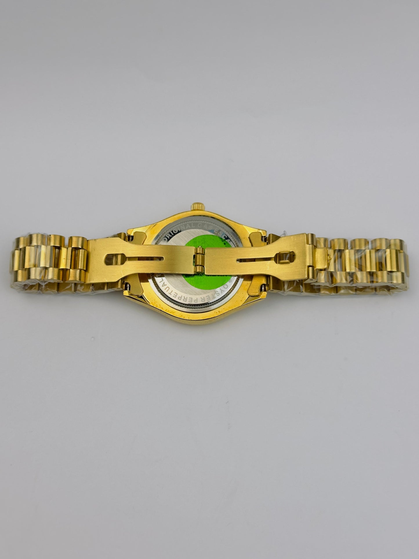 Men’s Rolex All-Gold Stainless Steel Watch – Gold Fluted Dial | Tick Empire
