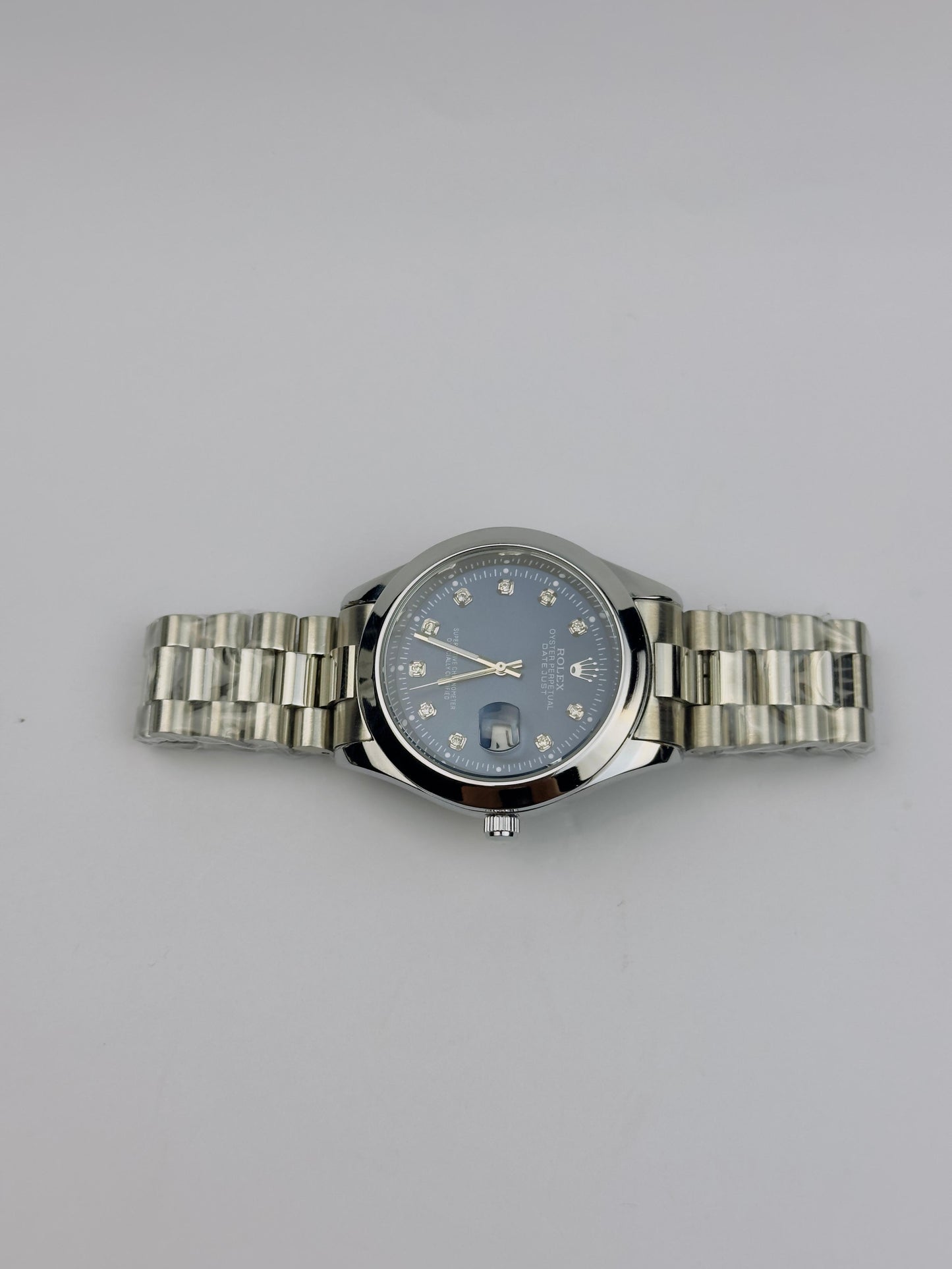 Men’s Rolex Two-Tone Stainless Steel Watch – Blue Dial | Tick Empire