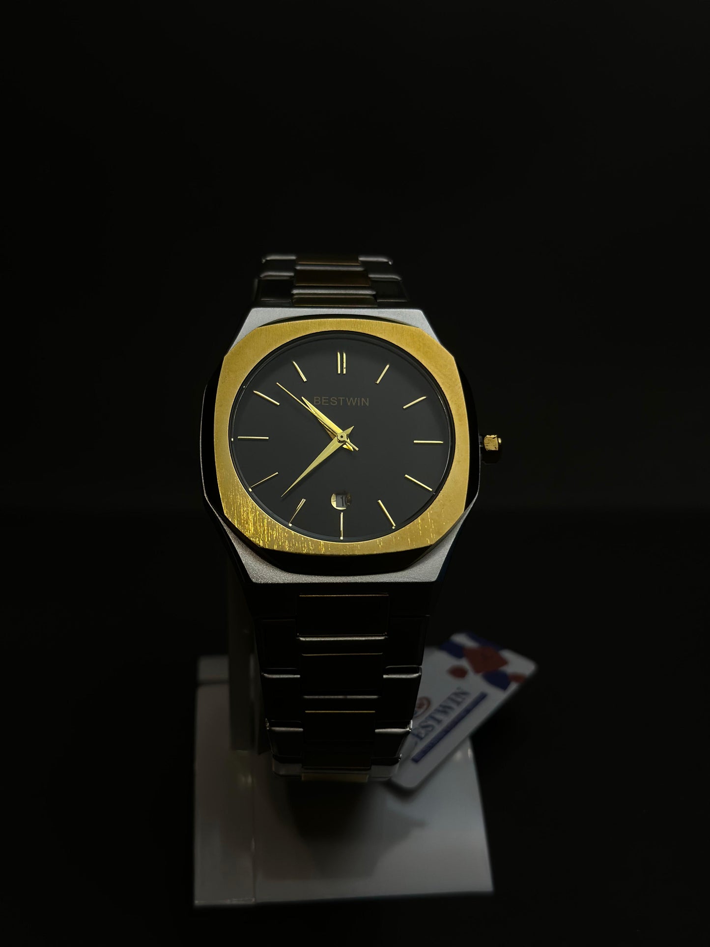 12pcs Men’s Watch Deal – Mixed Brand Stainless Steel & Gold-Tone Designer Styles